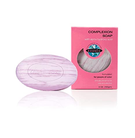 Anti-Aging Complexion Soap by Clear Essence- Exfoliating Face Soap Made With Alpha Hydroxy Acid and Natural Extracts for Acne Prone Skin, 5 oz.