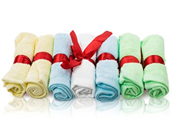 Adovely Washcloths Soft Organic Bamboo, 7 - Pack