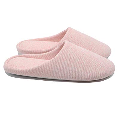 ofoot Women's Indoor Slippers,Memory Foam Washable Cotton Non-Slip Home Shoes