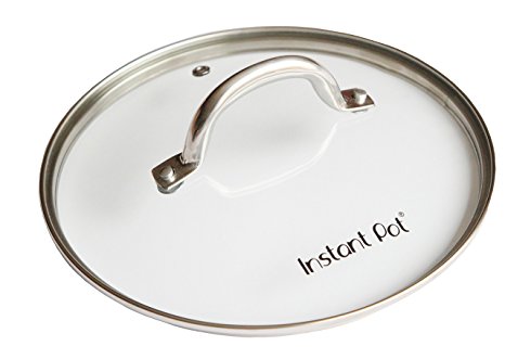 Instant Pot Tempered Glass Lid for Electric Pressure Cookers with Stainless Steel Rim, 9-Inch
