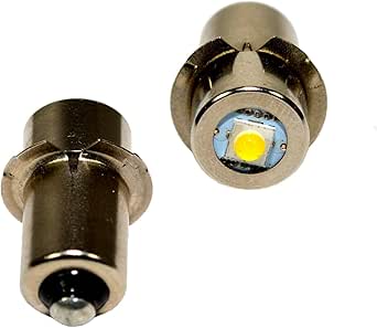 HQRP 2-Pack LED Upgrade Bulb compatible with Milwuakee: #49-81-0090#49-81-0012; M12 M18 M28 Flashlight, 180LM 6-24V