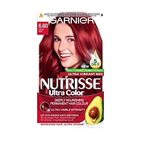 Garnier Nutrisse Ultra Permanent Colour 6.60 Fiery Red