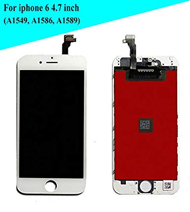 Global Repair iPhone 6(4.7 inch)Screen Replacement LCD Touch Screen Digitizer Frame Replacement Set-White
