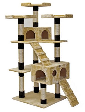 Go Pet Club Cat Tree Furniture 72 in. High Loft