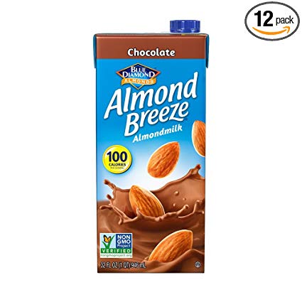 Almond Breeze Dairy Free Almondmilk, Chocolate, 32-Ounce Boxes (Pack of 12)
