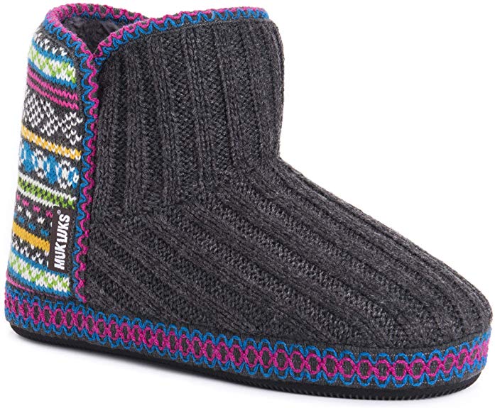 MUK LUKS Women's Leigh Bootie Slippers