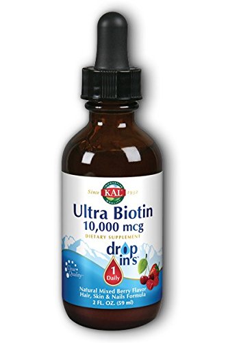 Ultra Biotin DropIns 10000 mcg/Mixed Berry Kal 2 fl oz Dropper