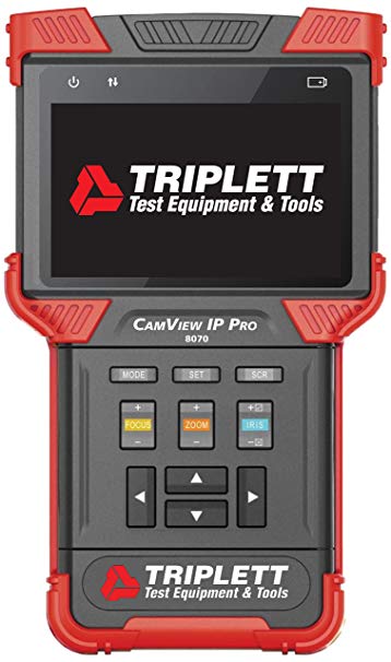 Triplett 8070 CamView IP Pro Ruggedized IP and Analog Ntsc/PAL Camera Tester with Built-in DHCP Server