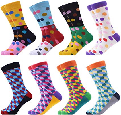 WeciBor Women's Funny Casual Combed Cotton Socks Packs