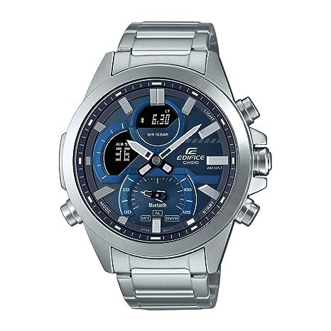 Casio Analog-Digital Blue Dial Men's Watch-ECB-30D-2ADF