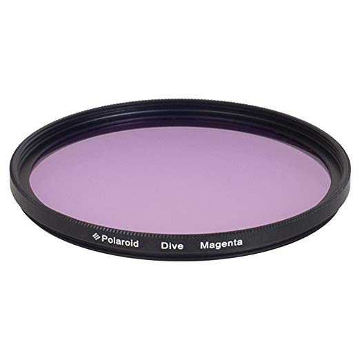 Polaroid 58mm HD Muti-Coated Magenta Dive Filter - For Use In Green Water