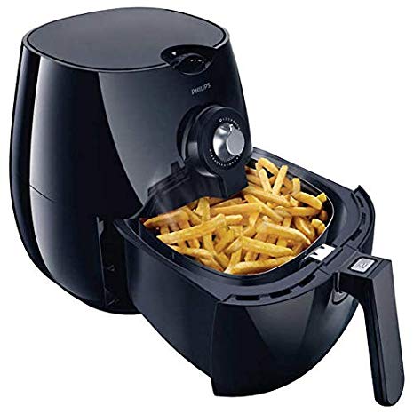 Philips HD9226/23 Viva Airfryer 1.8lb/2.75qt Black Fryer with Double Layer Rack