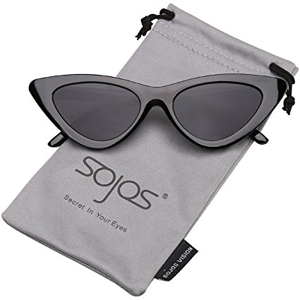 SojoS Clout Goggles Cat Eye Sunglasses Vintage Mod Style Retro Kurt Cobain Sunglasses SJ2044