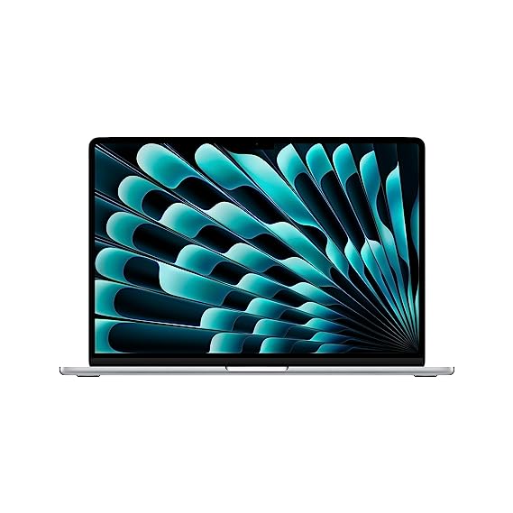 Apple 2023 MacBook Air Laptop with M2 chip: 38.91 cm (15.3-inch) Liquid Retina Display, 8GB RAM, 256GB SSD Storage, Backlit Keyboard, 1080p FaceTime HD Camera,Touch ID. Works with iPhone/iPad; Silver