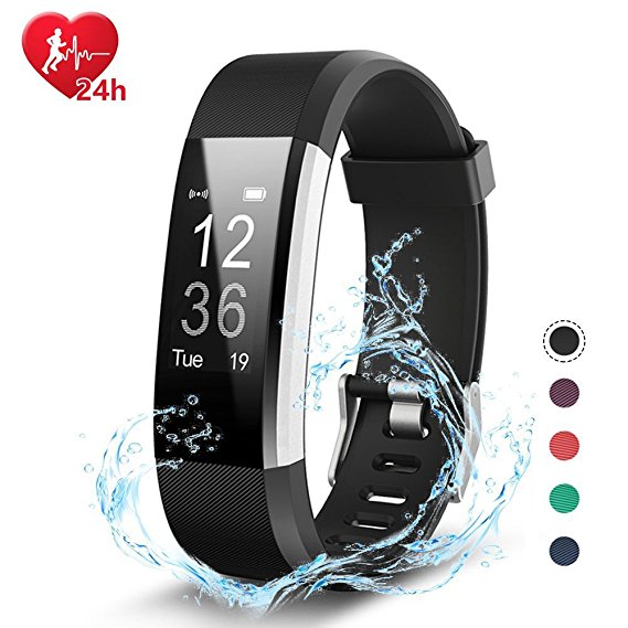 EFOSHM Fitness Tracker, Smart watch with Heart Rate, Sleep Monitor, Connected GPS function and 14 Sport Modes, Smartband Sport Wristband Pedometer Activity Tracker Calorie Counter Ip67 waterproof Bracelet for Android iPhone iOS Phones.