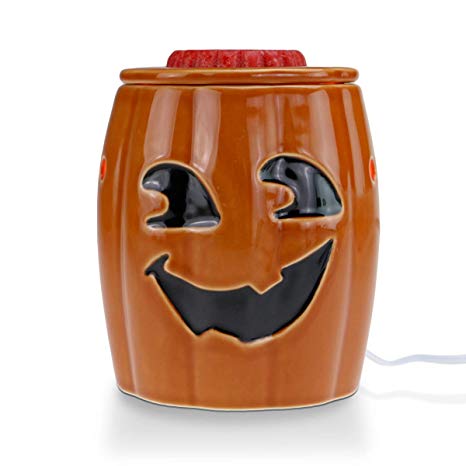 STAR MOON Wax Melt Warmer Electric, Candle Warmer for Wax Melt, Home Fragrance Diffuser, Home Décor, No Flame, with One More Bulb (Jack O'Lantern)