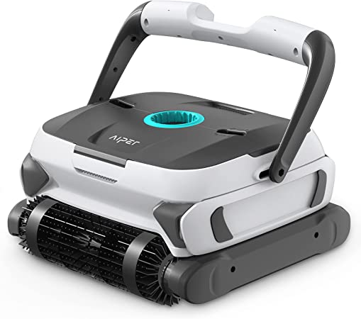 AIPER Automatic Robotic Pool Cleaner with Ultra Triple Motors, Large Top Loading Filter Baskets&Wall Climbing Function, Ideal for In-Ground/Above Ground Pools Up to 50 Feet, Gray (OC1200 Pro)