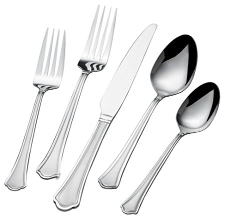 International Silver Capri Frost 51-Piece Stainless Steel Flatware Set, Service for 8