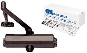 C.R. LAURENCE PR80DU CRL Dark Bronze Adjustable Spring Power Size 2 to 5 Surface Mount Door Closer