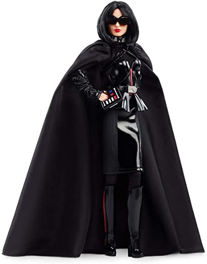 Barbie Collector: Star Wars Darth Vader X Barbie Doll, 11.5-Inch Wearing Black Peplum Top, Cape and Skirt, with Doll Stand and Certificate of Authenticity