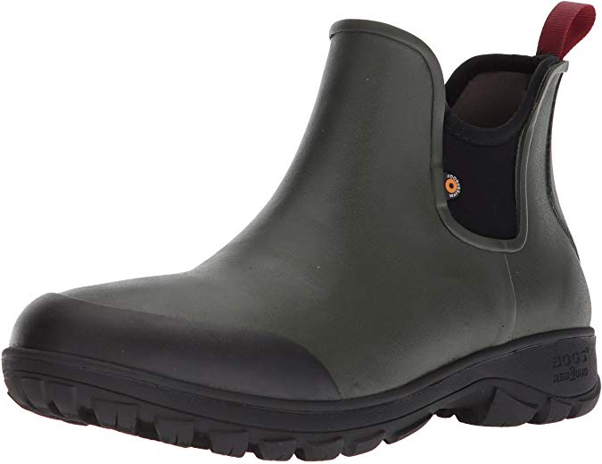 Bogs Men's Sauvie Slip On Low Height Chukka Rain Boot