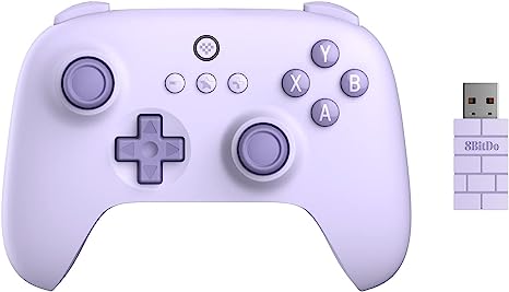 8Bitdo Ultimate C 2.4g Wireless Controller for Windows PC, Android, Steam Deck & Raspberry Pi (Lilac Purple)