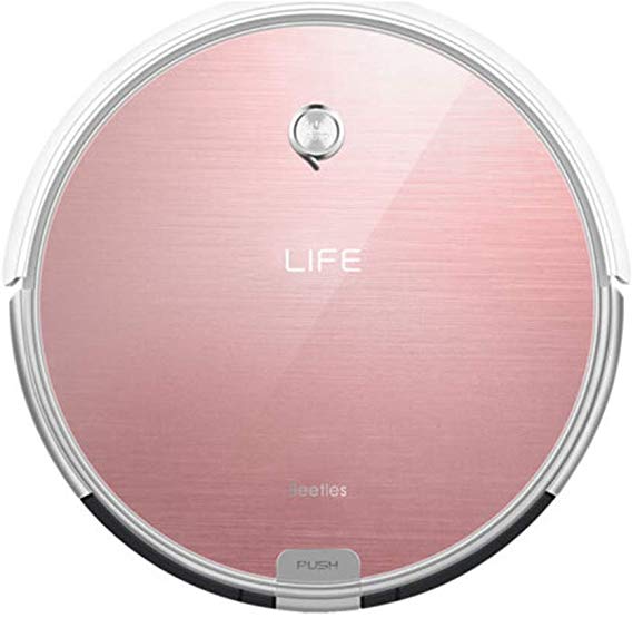 iLife™ Robotic Vacuum Cleaner, X620 Robot Vacuum Smart Cleaning Sweeper for Hard Floor & Thin Carpet, Remote Operation, Infrared High Suction and Smart Mopping with Water Tank for Multi-Surface Floor Dust ( Rose Gold)