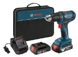 Bosch DDB181-02 18-Volt Lithium-Ion 12-Inch Compact Tough DrillDriver Kit with 2 Batteries Charger and Contractor Bag