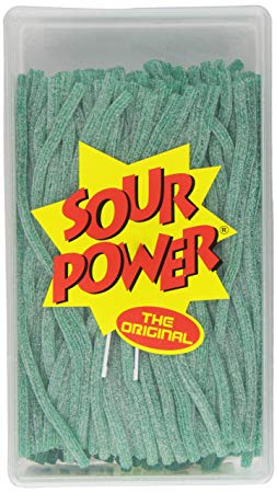 Sour Power Straws, Green Apple (200-Count Straws), 49.4-Ounce Tub