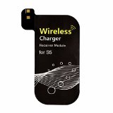 iDOO 05mm Ultra Thin Qi Standard Wireless Charging Receiver Module for Samsung Galaxy S5 - Black
