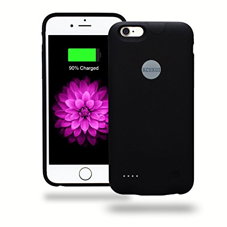iPhone 6 / 6S Battery Case, KCHKUI Ultra Slim Extended Portable Charger for iPhone 6 6s (4.7 inch) with 2500mAh Capacity