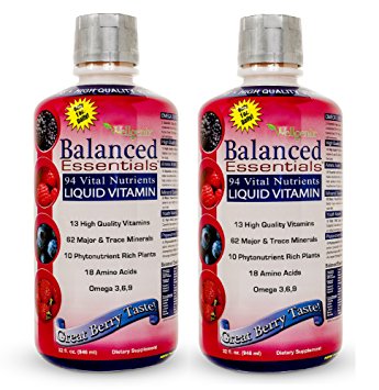 2-PACK Balanced Essentials Liquid Nutritional Supplement - Very Berry (32 fl.oz. each)