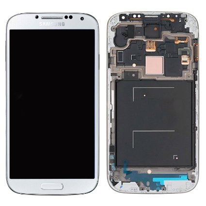 Original Samsung Galaxy S4 IV LCD Display & Touch Screen Digitizer Assembly WHITE (With Frame) Compatible with following GSM Models ONLY - AT&T I337 - TMobile M919