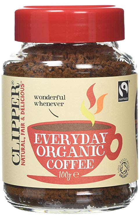 Clipper Fairtrade Rich Roast Organic Instant Coffee Granules 100 g (Pack of 3)