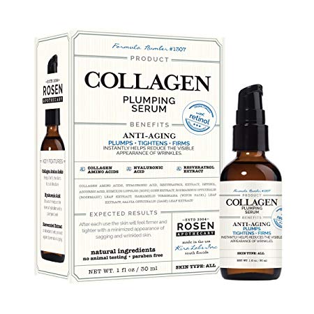 Rosen Apothecary Collagen: Plumping Serum with Retinol 1oz / 30ml