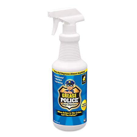 Grease Police Magic Degreaser by BulbHead - Super-Concentrated Degreaser and Cleaner Spray For Kitchen, Bathroom, and More - Mildew Remover and Tile Cleaner