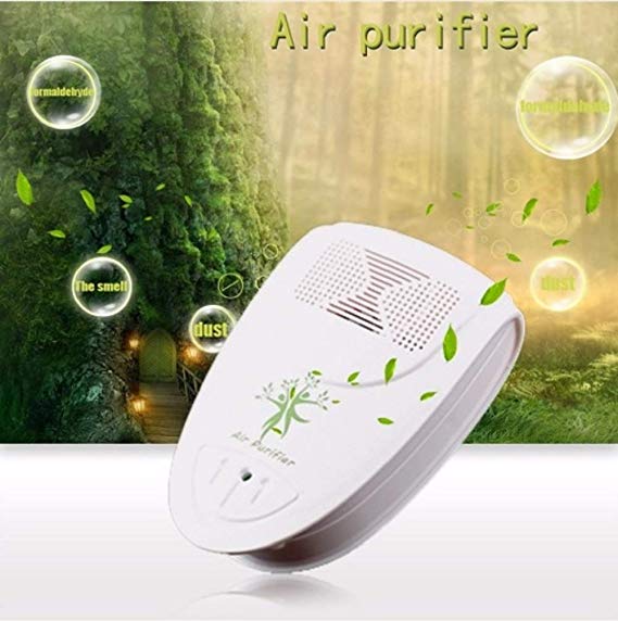 Mini Indoor Oxygen Bar Ionizer Air Fresh Purifier Home Wall 110/220V with Adapter Home Autocar Negative Ion Purifier