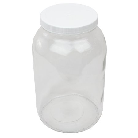 Paksh Novelty Wide Mouth 1 Gallon Clear Glass Jar  Plastic Lid With Airtight Liner Seal for Fermenting Kombucha  Kefir Storing and Canning  USDA Approved Dishwasher Safe