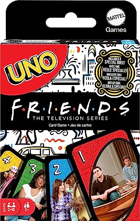 UNO Friends Card Game for Family Night Featuring Tv Show Themed Graphics and a Special Rule for 2-10 Players [Amazon Exclusive]