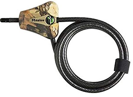 Master Lock 8418KADCAM-TMB Python Adjustable Locking Cable, Braided Steel, Camo Colored, 6-Feet X 5/16-Inch