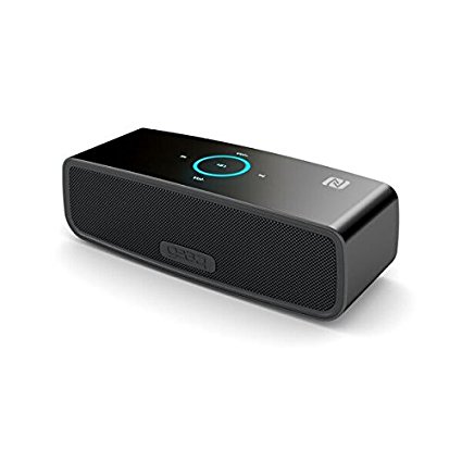 Gear4 Portable Wireless Rechargeable Battery Stereo Bluetooth 4.0 Speaker With NFC & Speakerphone Call Answering (Black)