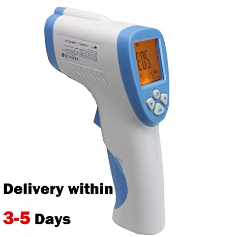 Non-Contact Infrared Forehead Thermometer, Accurate Digital Thermometer Laser Thermometer Temperature Gun Portable Body Basal Thermometer Gun with LCD Display for Baby, Adult, Child