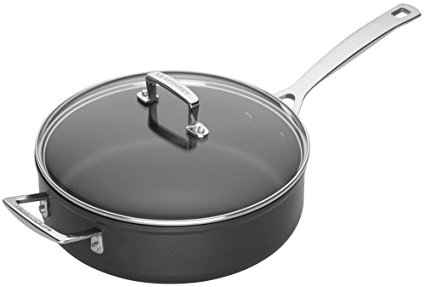 Le Creuset Toughened Nonstick 4-1/4-Quart Saute Pan and Glass Lid