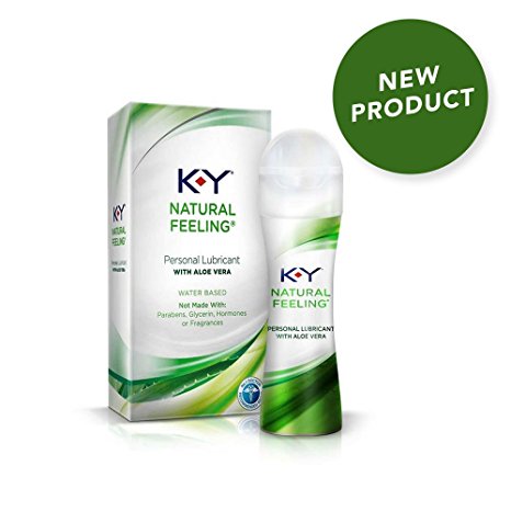 K-Y Natural Feeling Personal Lubricant With Aloe Vera, Water Based & Free From Harmful Chemicals 1.69 oz