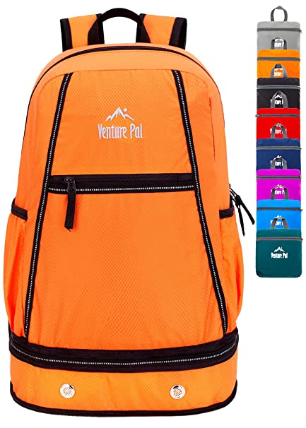 Venture Pal 35L Lightweight Packable Hiking Backpack with Wet Pocket & Shoes Compartment Travel Backpack for Men and Women