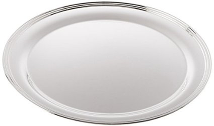 Elegance Silver 84333 Round Silver Plated Tray, 12"