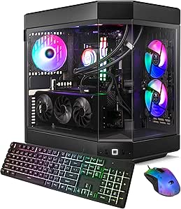 iBUYPOWER Y60 Black Gaming PC Computer Desktop Y60BA9N47TS03 (AMD Ryzen 9 7900X, NVIDIA GeForce RTX 4070 Ti Super 16GB, 32GB DDR5 RGB 5200MHz (16x2), 2TB NVMe, WiFi Ready, Windows 11 Home Advanced)