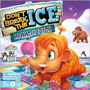 Don’t Break The Ice Mammoth Edition Board Game | Ages 3 and Up | 2 to 4 Players | Preschool and Kids Games (Amazon Exclusive)