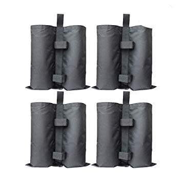 RIOGOO 4pcs-Pack Industrial Grade Heavy Duty Double-Stitched Sand Weight Bags, Leg Weights for Pop up Canopy Tent Weighted Feet Bag