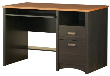 South Shore Furniture Gascony Collection, Desk, Ebony and Spice wood